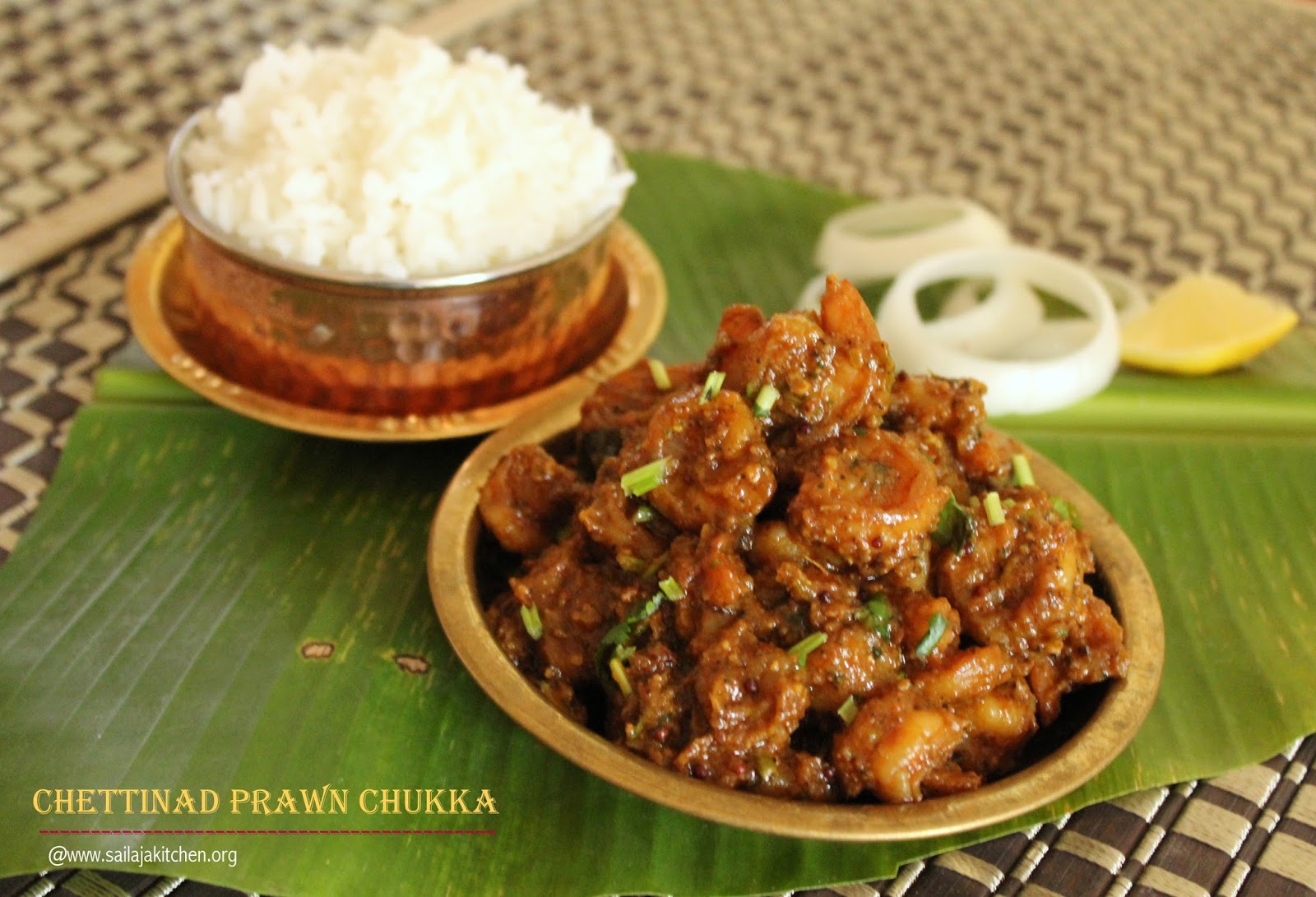Sailaja Kitchen...A site for all food lovers! Chettinad Eral Chukka
