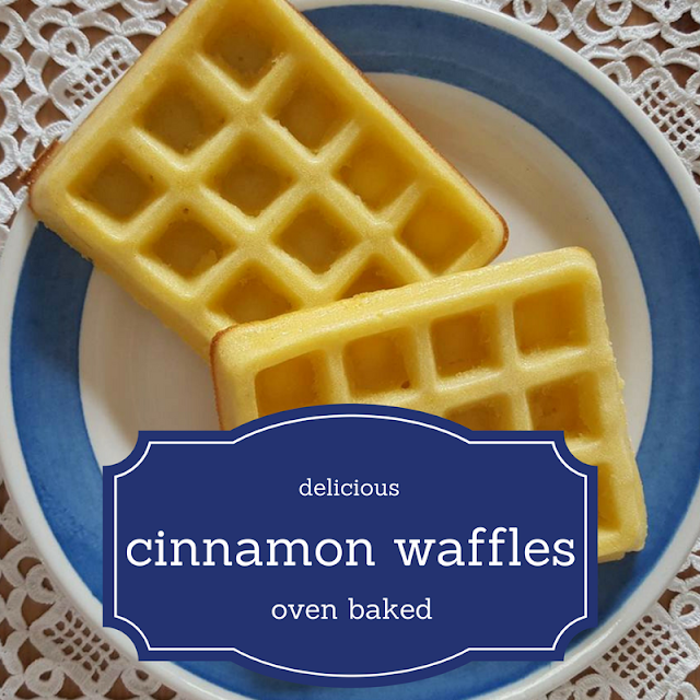 Oven baked cinnamon waffles recipe