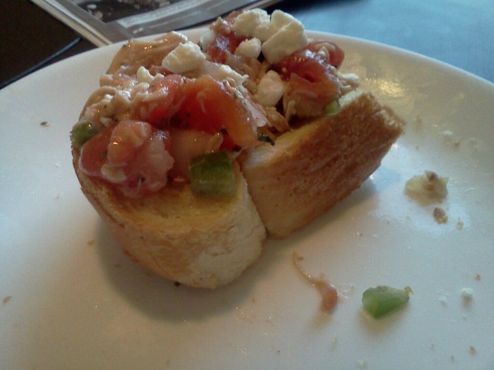 Jenn's Food Blog OpenFaced Chicken Bruschetta on Garlic Bread