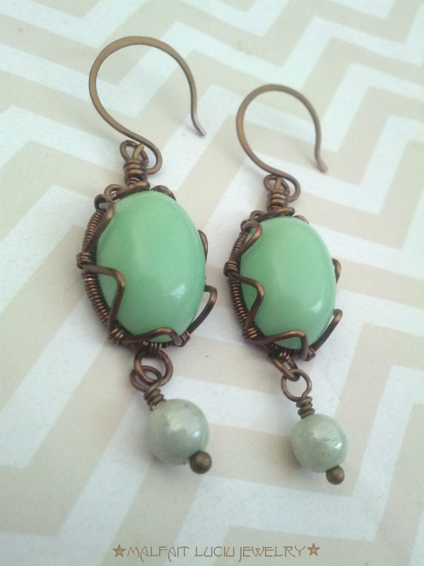Malfait Luciu Mint Julep Earrings