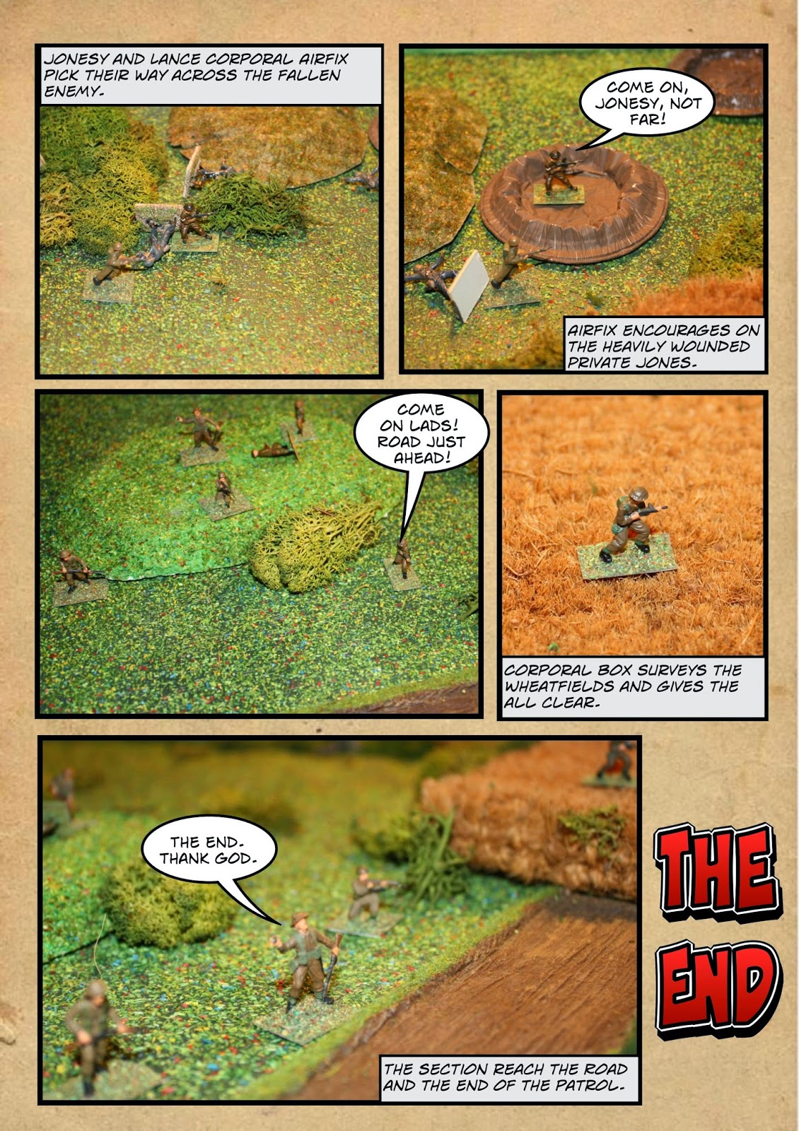 Shaun's Wargaming with Miniatures NUTS Comic WW2 battle report North