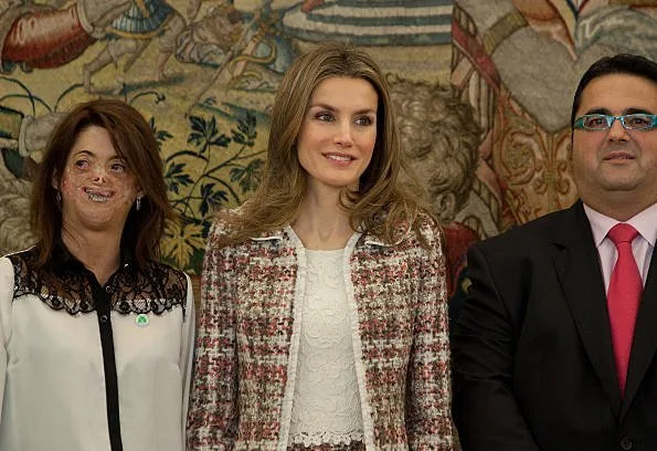 Crown Princess Letizia attended an audience with representatives of the new Board of the Spanish Federation for Rare Diseases