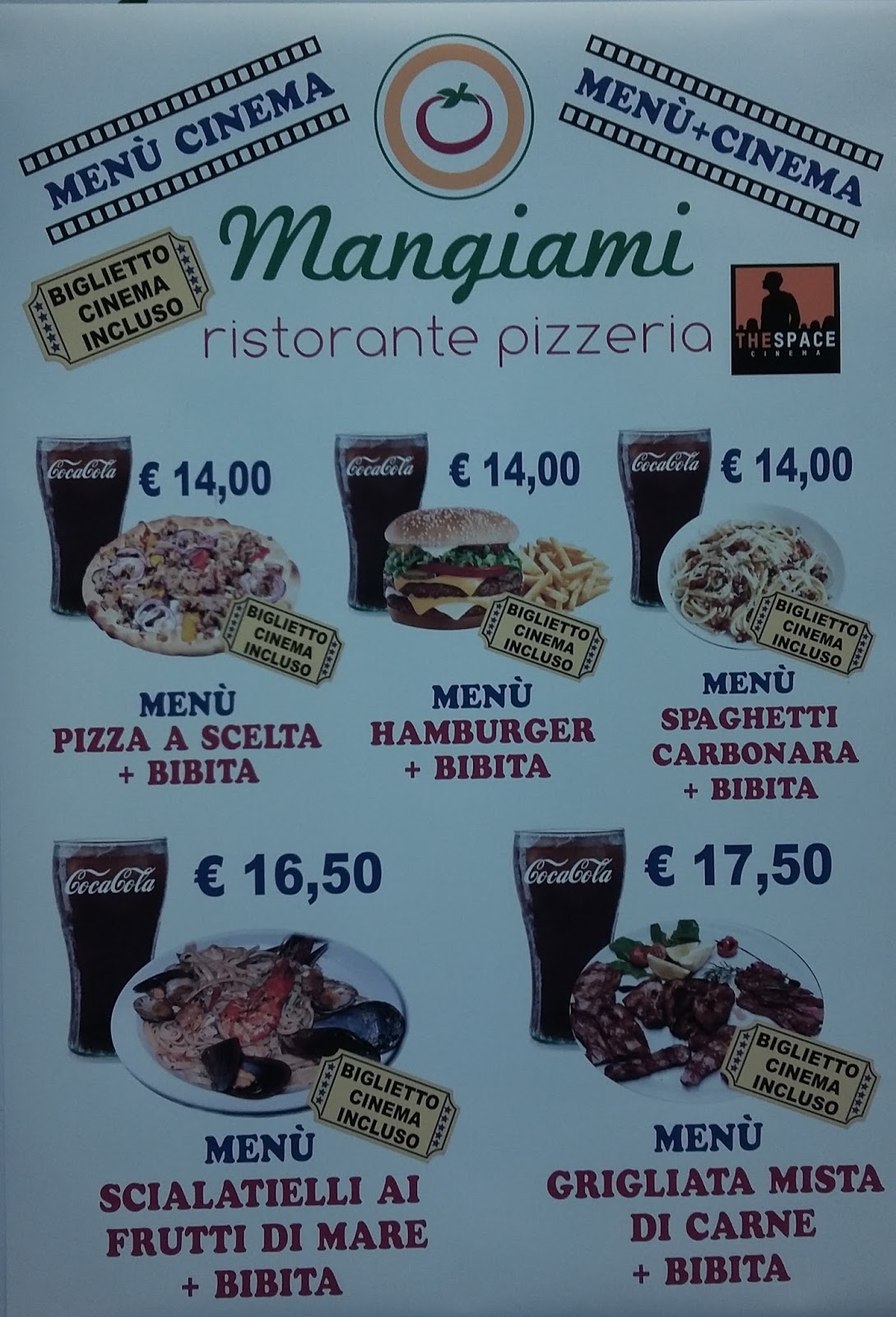 Menu e Prezzi Ristorante pizzeria MANGIAMI a Rozzano in via Pertini