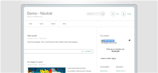 Neutral Blogger Template Is a free Simple Magazin Style Blogger Template