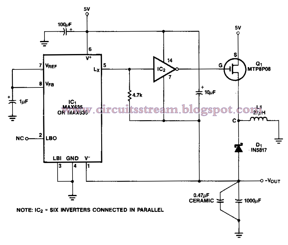 Medium Power Inverter Circuit Diagram | Electronic Circuits Diagram