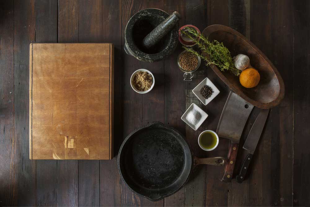 food kitchen cutting board cooking