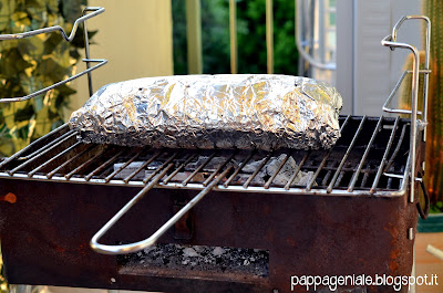 underground bbq. filetto di maiale con chips incartato e grigliato!