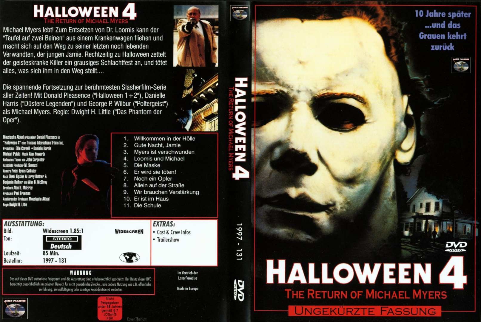 The Horrors of Halloween HALLOWEEN 4 THE RETURN OF MICHAEL MYERS (1988