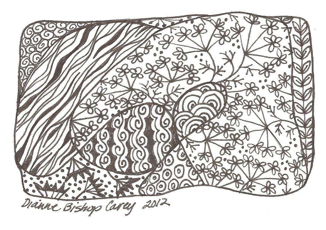 Art Beneath the Cottonwoods Graffiti, Zentangle and Collage