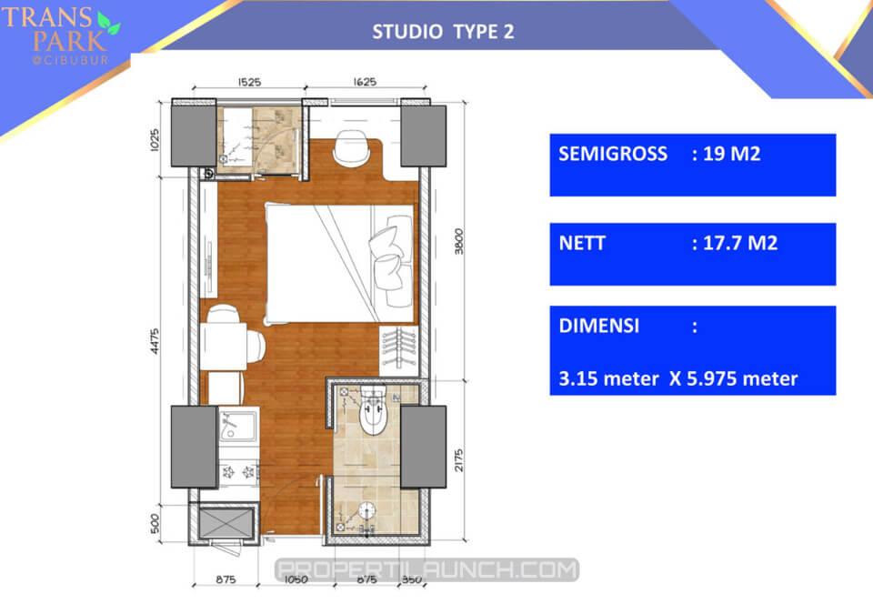 Studio 2 Apartemen Trans Park