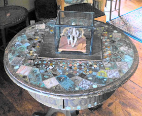 Inlaid worktable by one of the Parminter cousins, the Drawing Room, A la Ronde