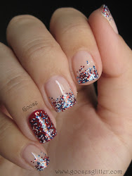 nails july 4th glitter nail fourth manicure happy goose forth fireworks paperblog lasts tips missing