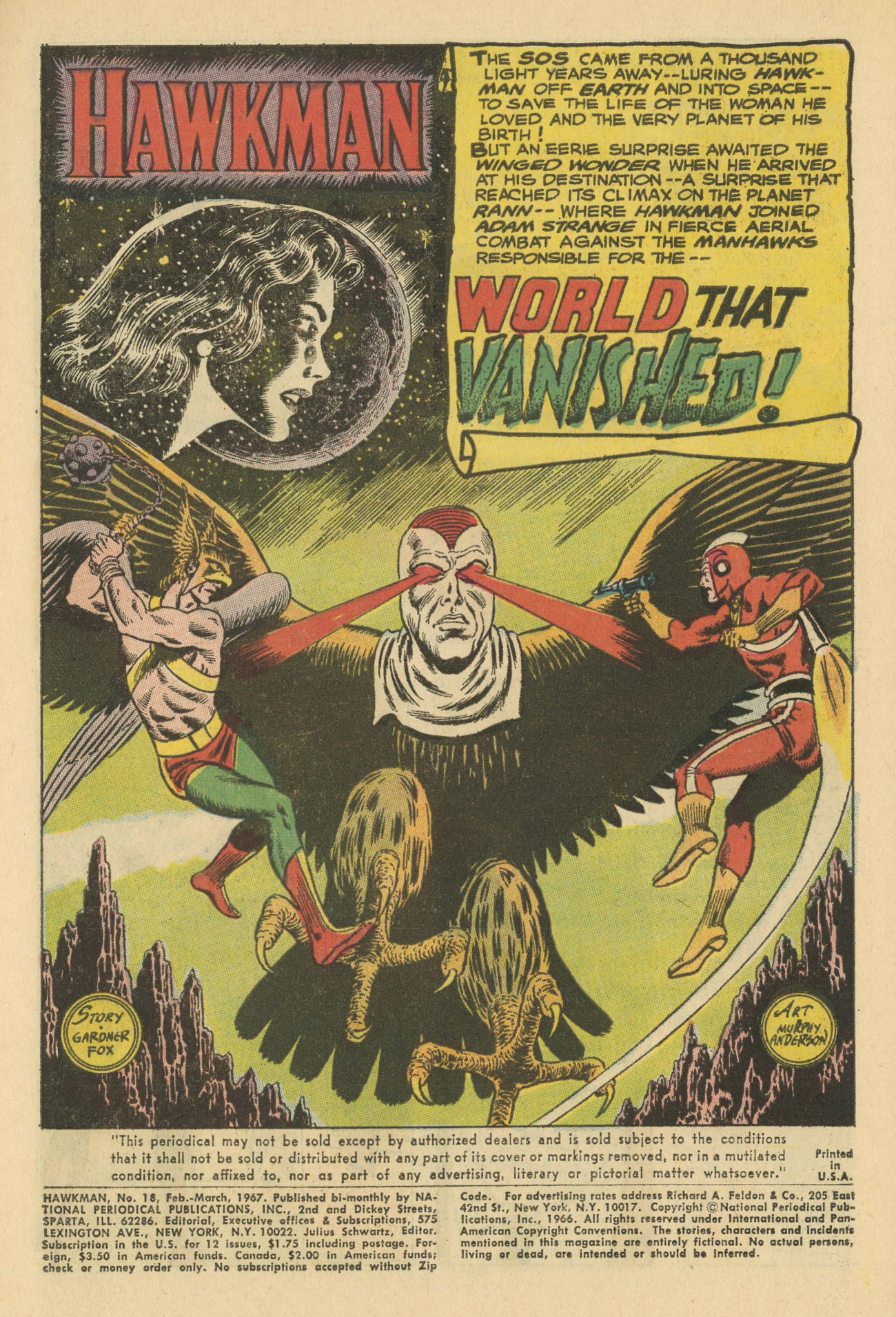 Read online Hawkman (1964) comic -  Issue #18 - 3