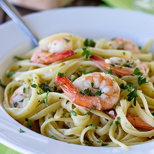 linguine ai gamberi piccanti (clicca e condividi)