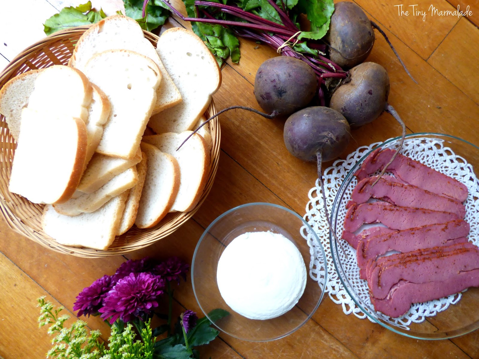 The Tiny Marmalade Co.: Roast Beetroot, Ricotta & Pastrami Roulade