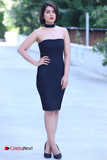 Actress Raashi Khanna Latest Pictures in Black Short Dress  0011