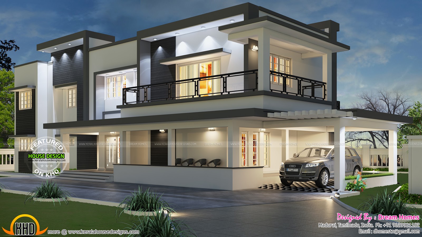 Latest New Modern House Designs  Home Plans Kerala India