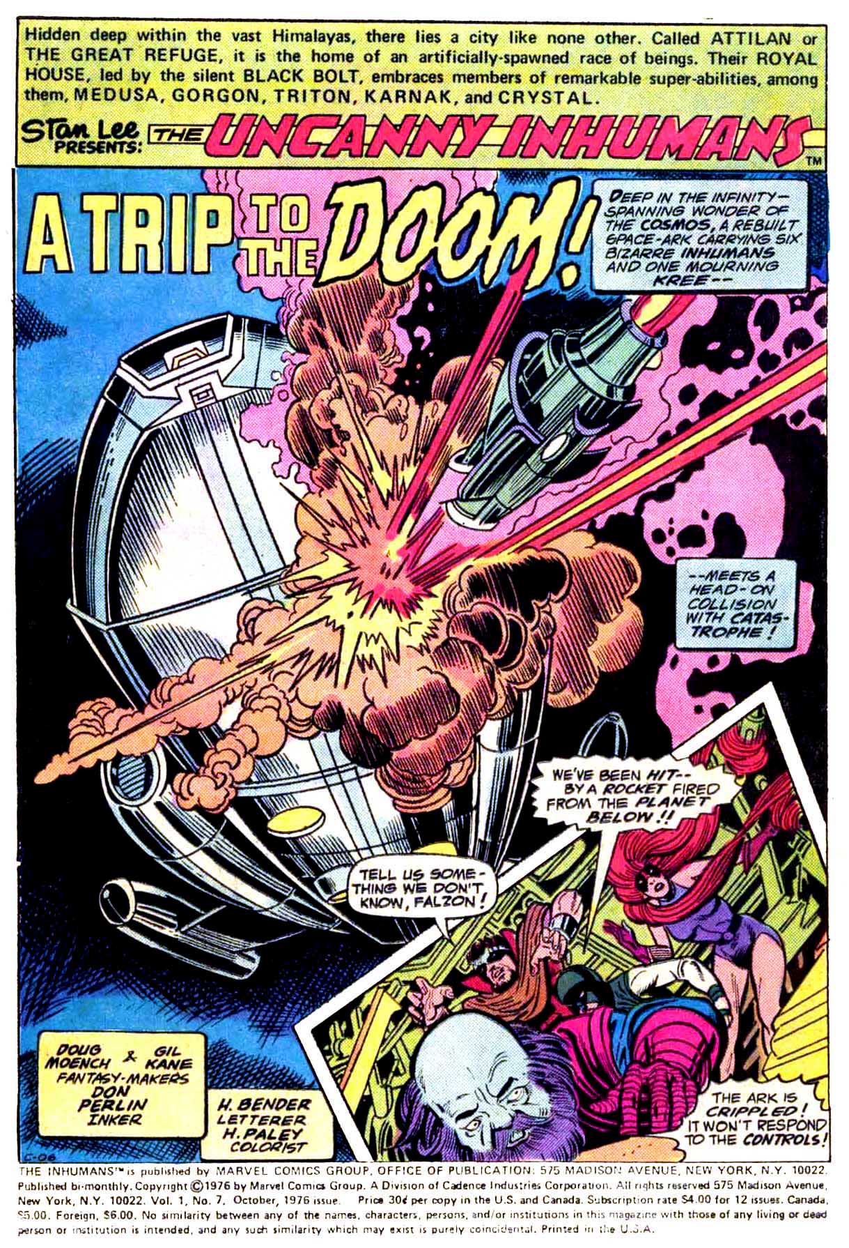 Read online Inhumans (1975) comic -  Issue #7 - 2