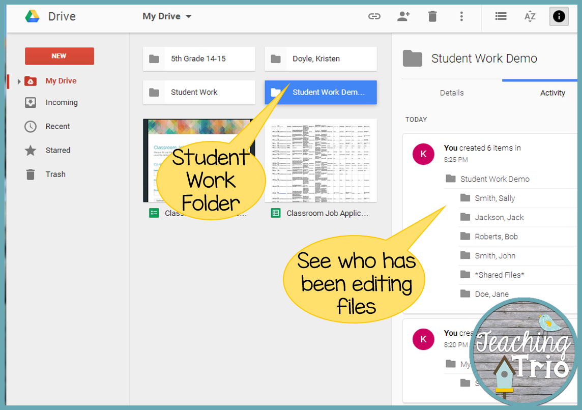Teaching Trio Tech Thursday Making Google Drive work for my class