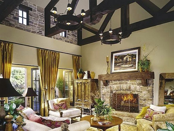 Living room rustic design