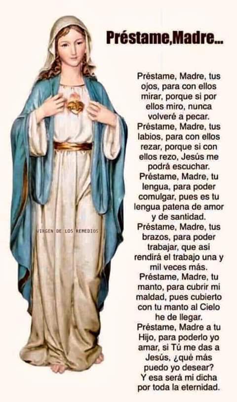 Préstame Madre Hermosa Oración A La Virgen María Cristianismo
