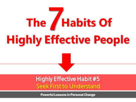 Habit 5 Of Highly Effective People Stephen Covey ppt download