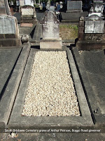 The grave of Arthur Peirson, South Brisbane Cemetery.