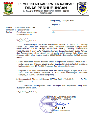 Contoh Surat Seruan Narasumber