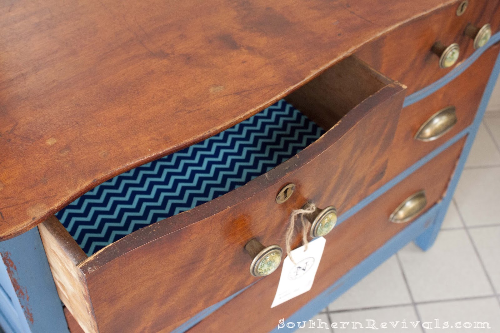 Maps A Chest of Drawers Makeover Southern Revivals