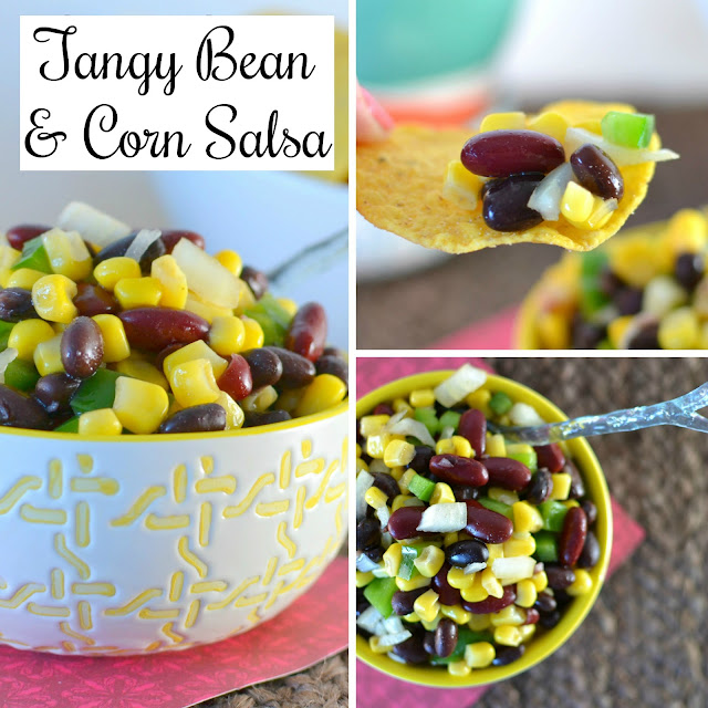 Tangy Bean and Corn Salsa Recipe from Hot Eats and Cool Reads! This delicious fall and winter salsa is great with chips, tacos, quesadillas, fish and so much more!