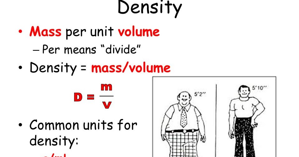 Density formula