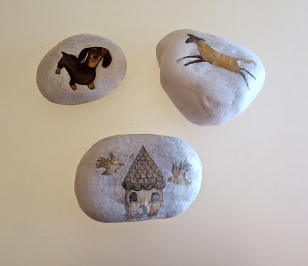 Garnish with painted stones