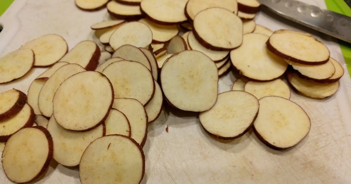 Oven Baked Yam Chips