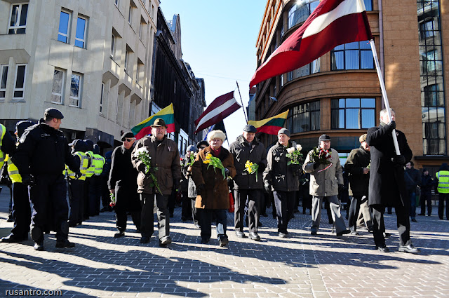 16. marts leģionāri gājiens Rīga Riga March 16