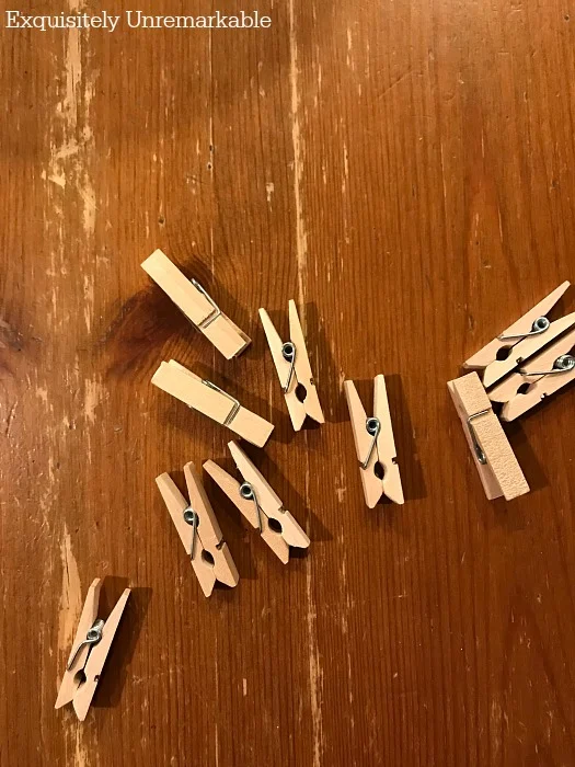 Tiny Craft Clothespins