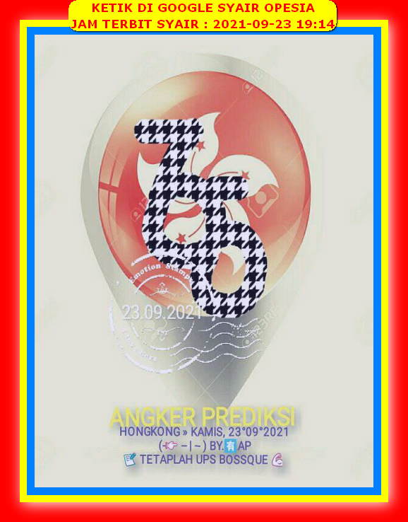 Syair Hk Hari Ini Kamis 23 September 2021 Opesia Official Syair Hk Hari Ini Kamis 23 September 2021 Opesia Official