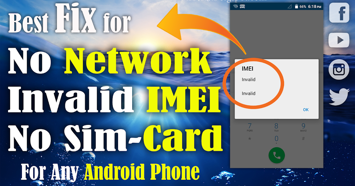 Fix IMEI no./ No Sim Card/ No Network H4r5