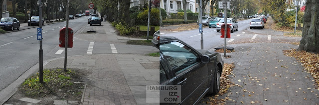 Heimfelder Straße - ehemliger "Radweg"