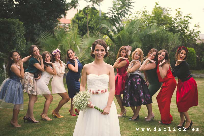 boda novia y amigas