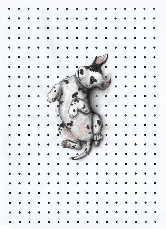13-Dalmatian-Puppy-Iantha-Naicker-Drawing-of-Lines-and-Animals-www-designstack-co