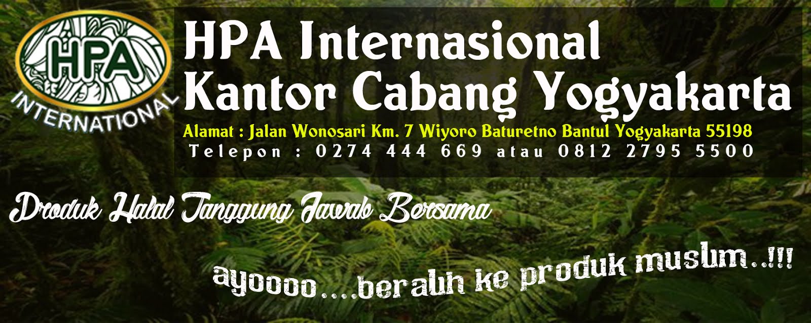 KC HPA Internasional Yogyakarta | KC HPA Jogja | HPA Internasional | 081227955500 | 082138219880