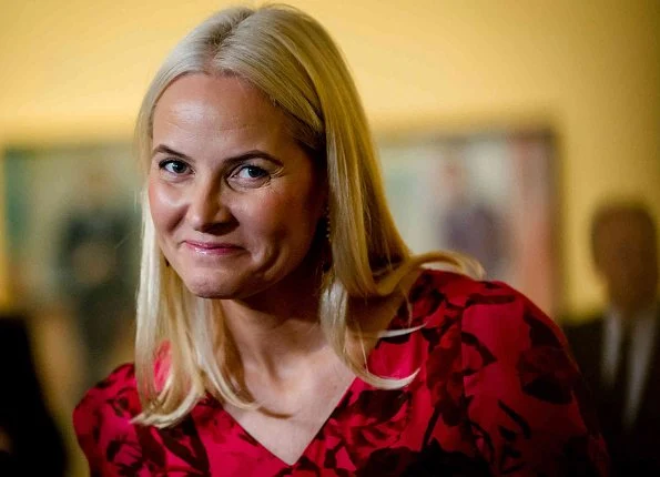 Crown Princess Mette-Marit wore H&M floral print midi dress from Conscious Exclusive collection