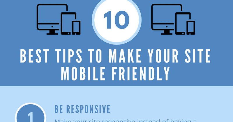 10 Best Tips To Make Your Site Mobile Friendly - Infographics