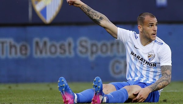 Málaga, Sandro Ramírez cae lesionado ante el Leganés