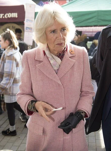 The Prince of Wales and The Duchess of Cornwall visited Swiss Cottage Farmers’ Market to celebrate the 20th anniversary