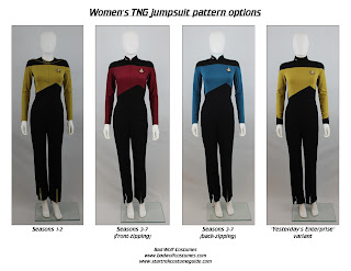 Star Trek TNG Women's Jumpsuit Sewing Pattern