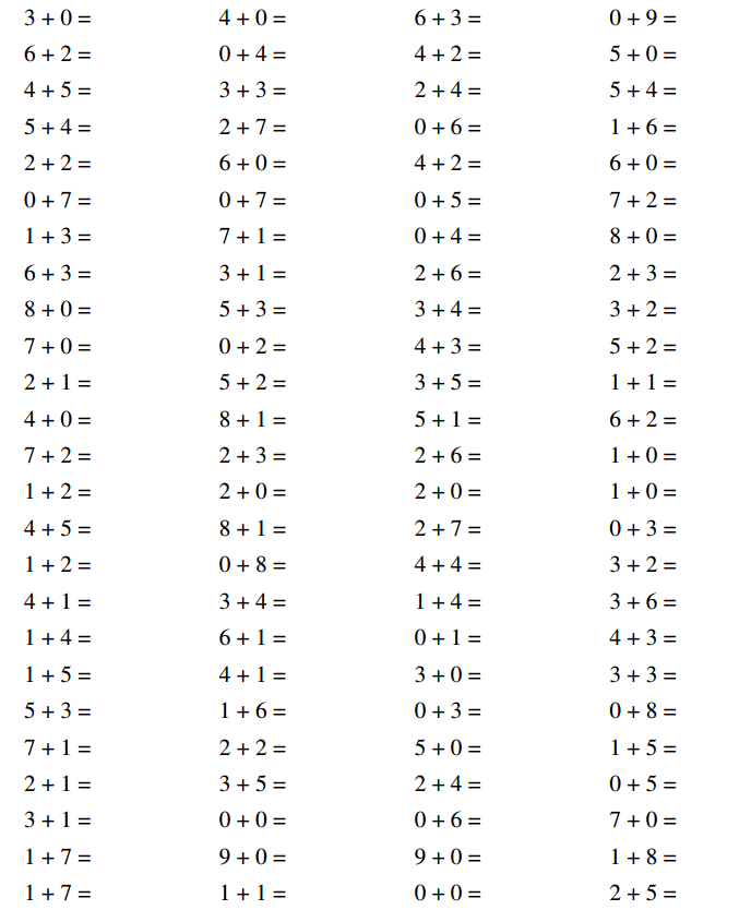 simple math test