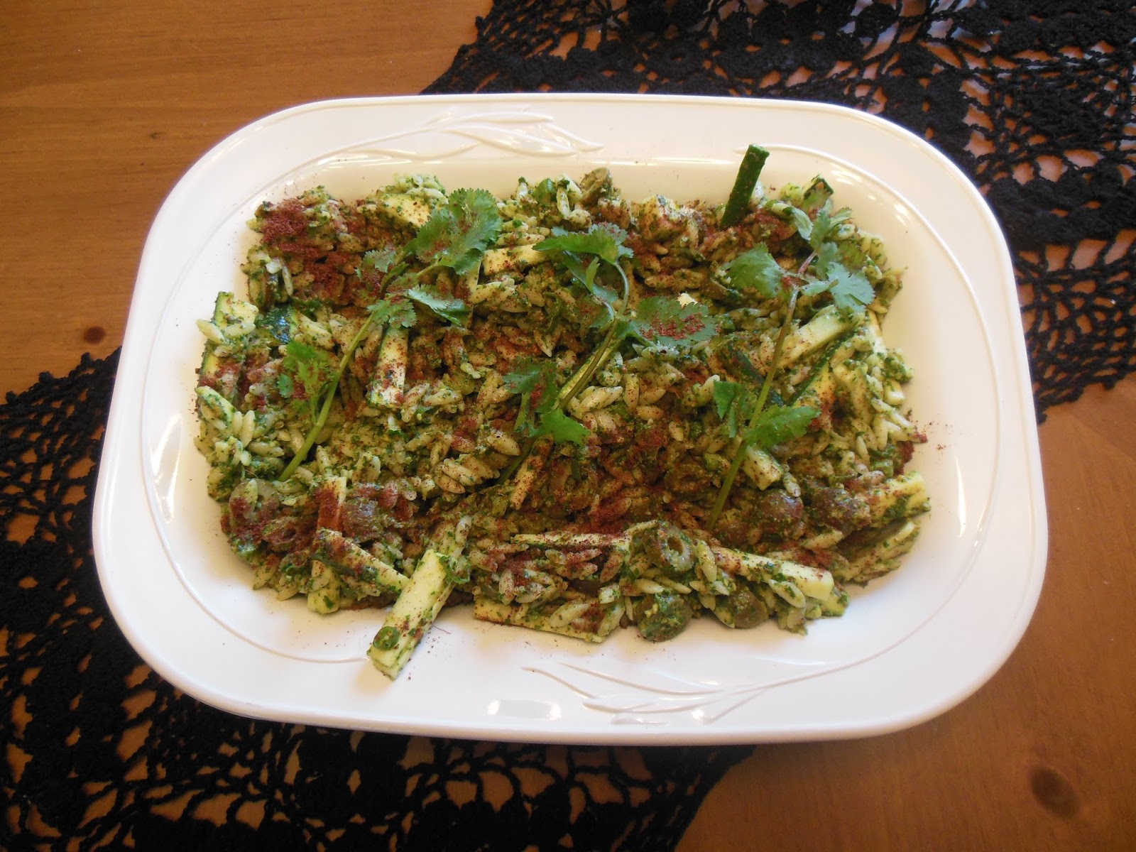 Orzo Pasta Salad with Pistachio Pesto, the perfect springtime promise