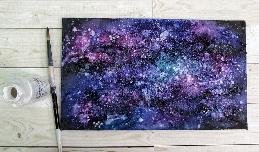 Kalalayaa's Art Stuido: Galaxy canvas