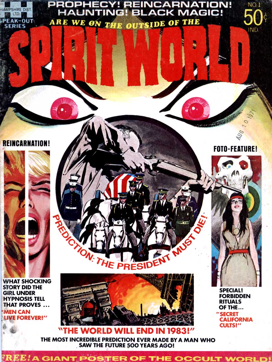 Spirit World v1 #1 comic book magazine cover art by Neal Adams